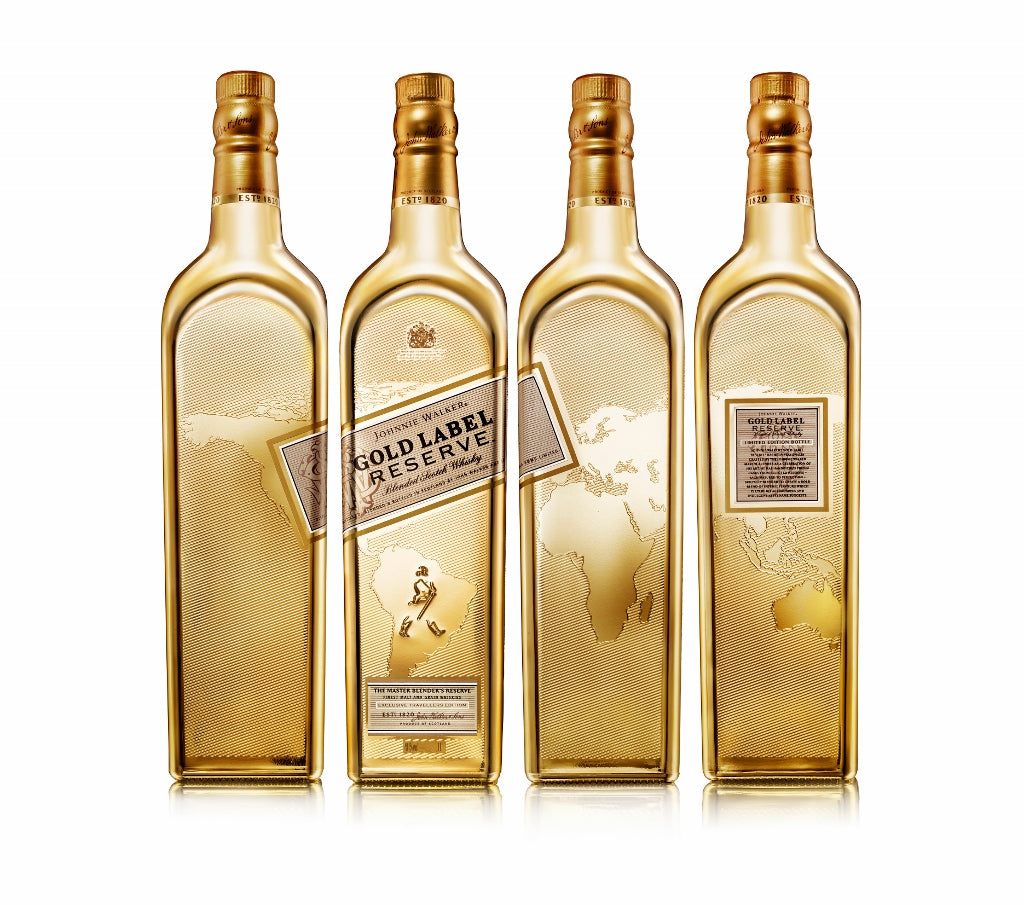Johnnie Walker Gold Label Reserve Limited Edition Bullion World Map Blended Scotch Whisky 1000mL