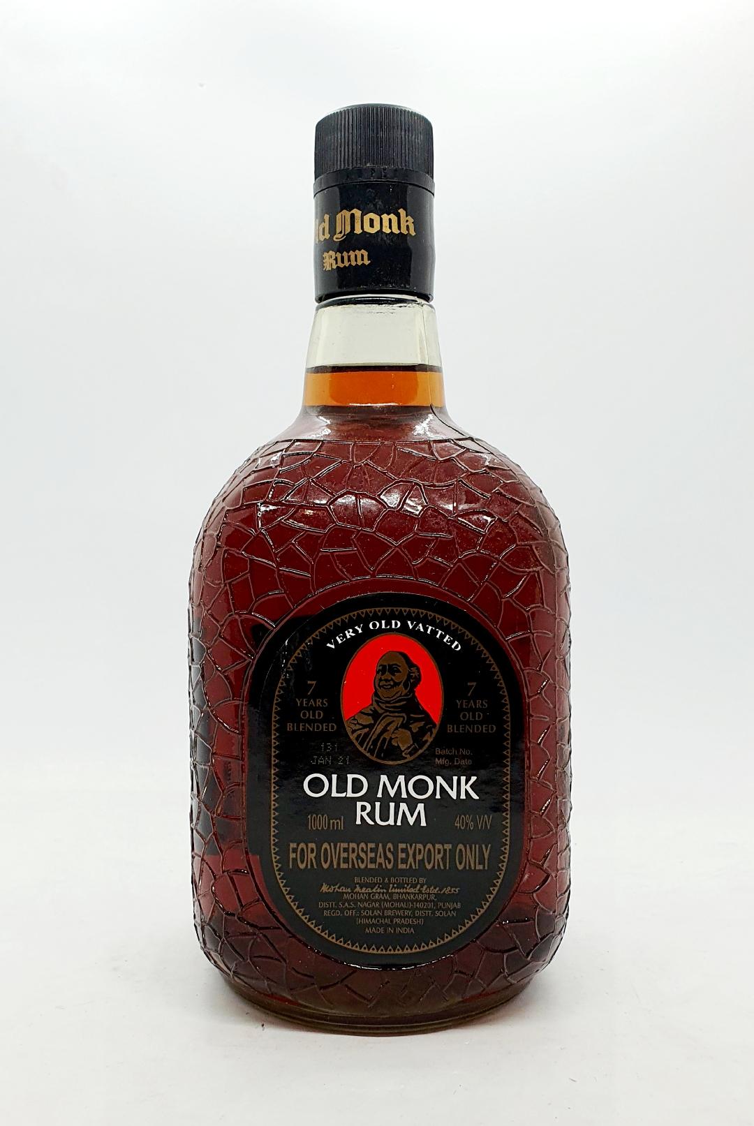 Old Monk 7 Year Old Rum 1000mL