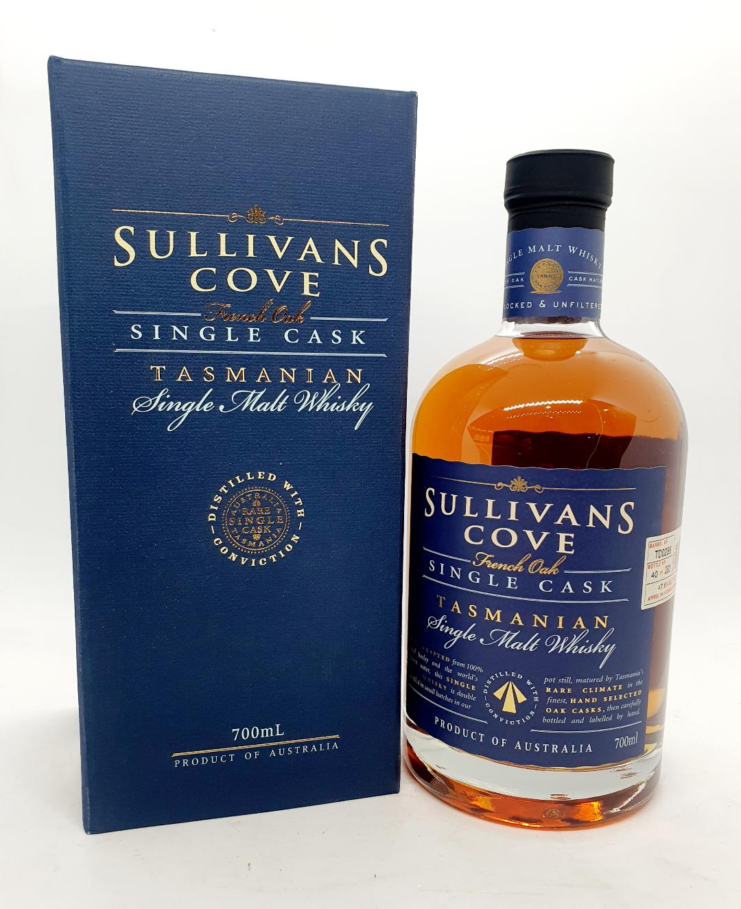 Sullivan's Cove French Oak TD0286 Single Malt Whisky 700mL