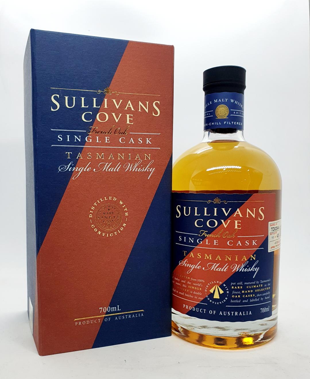 Sullivan's Cove Tawny TD0254A Single Malt Whisky 700mL