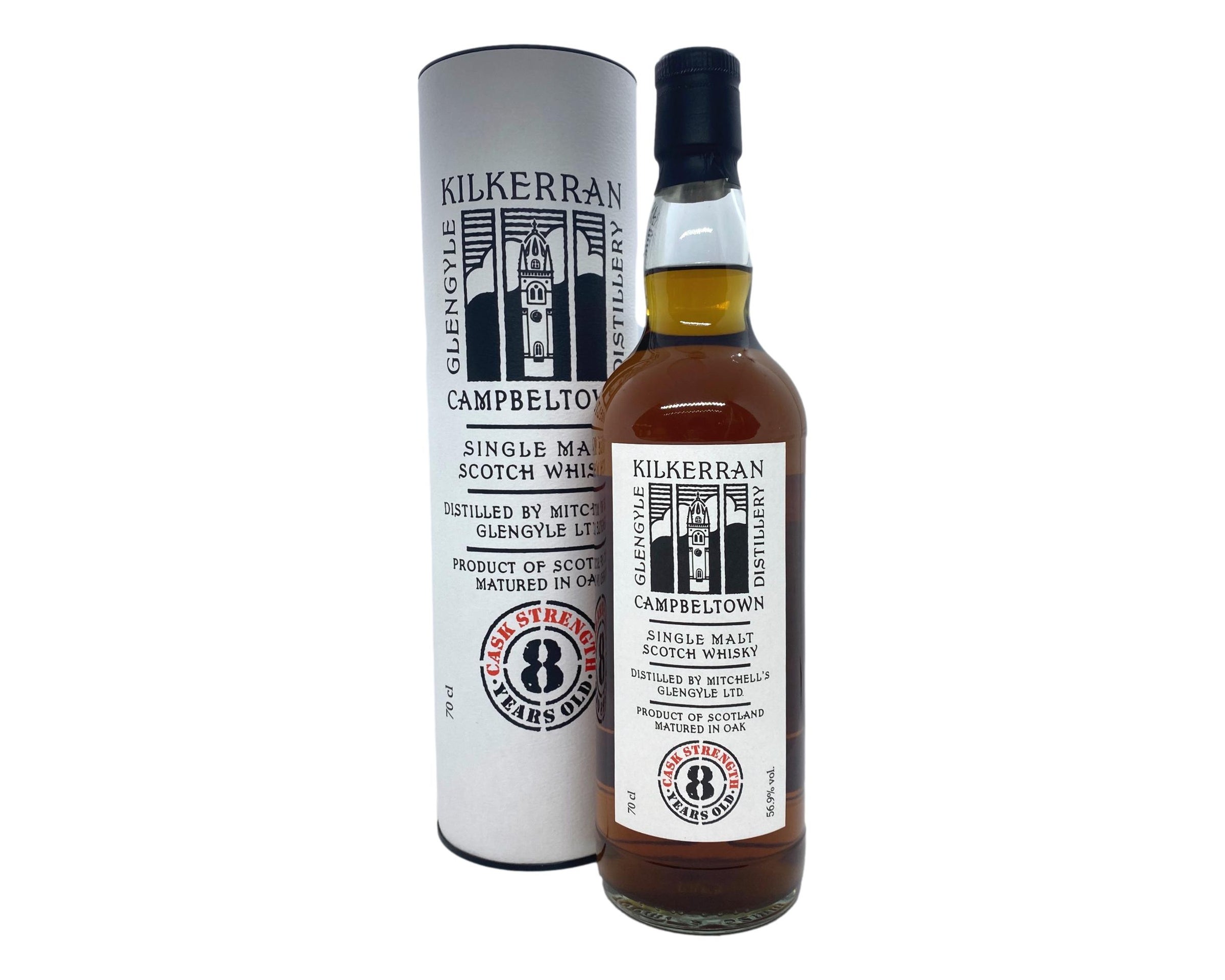 Kilkerran 8 Year Old Cask Strength Single Malt Scotch Whisky 700mL