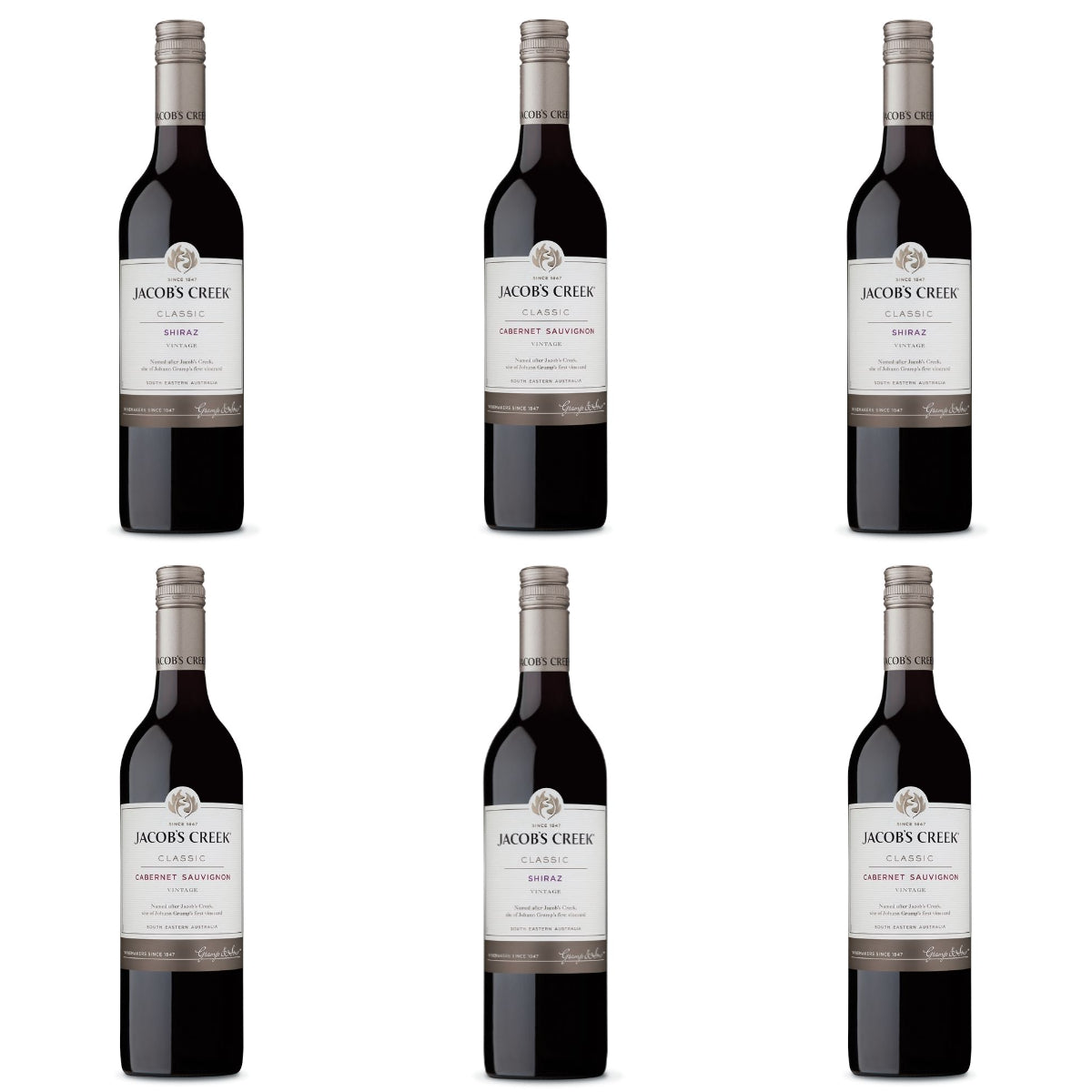 Jacobs Creek Classic Red Wine Bundle (Box Of Six)