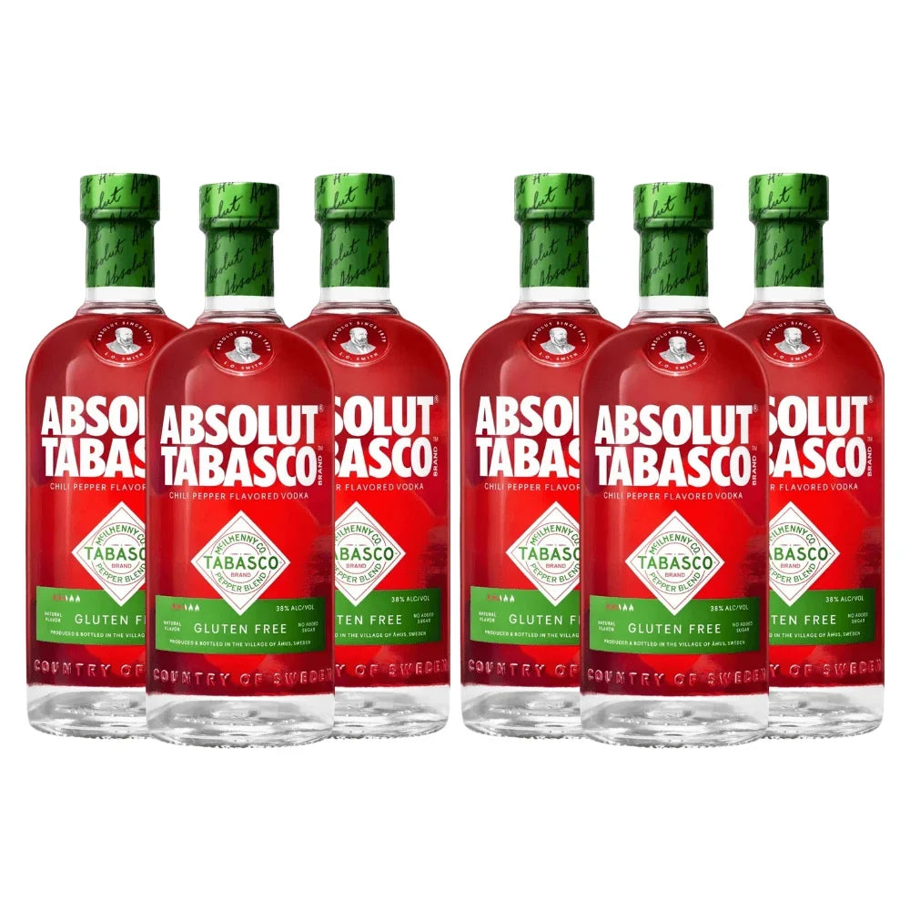 Absolut Tabasco Flavoured Vodka 50 ml X 6 Bundle