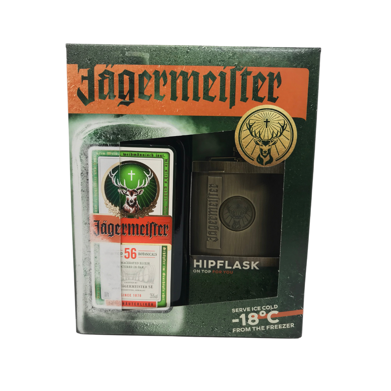 Jagermeister Hipflask Giftpack