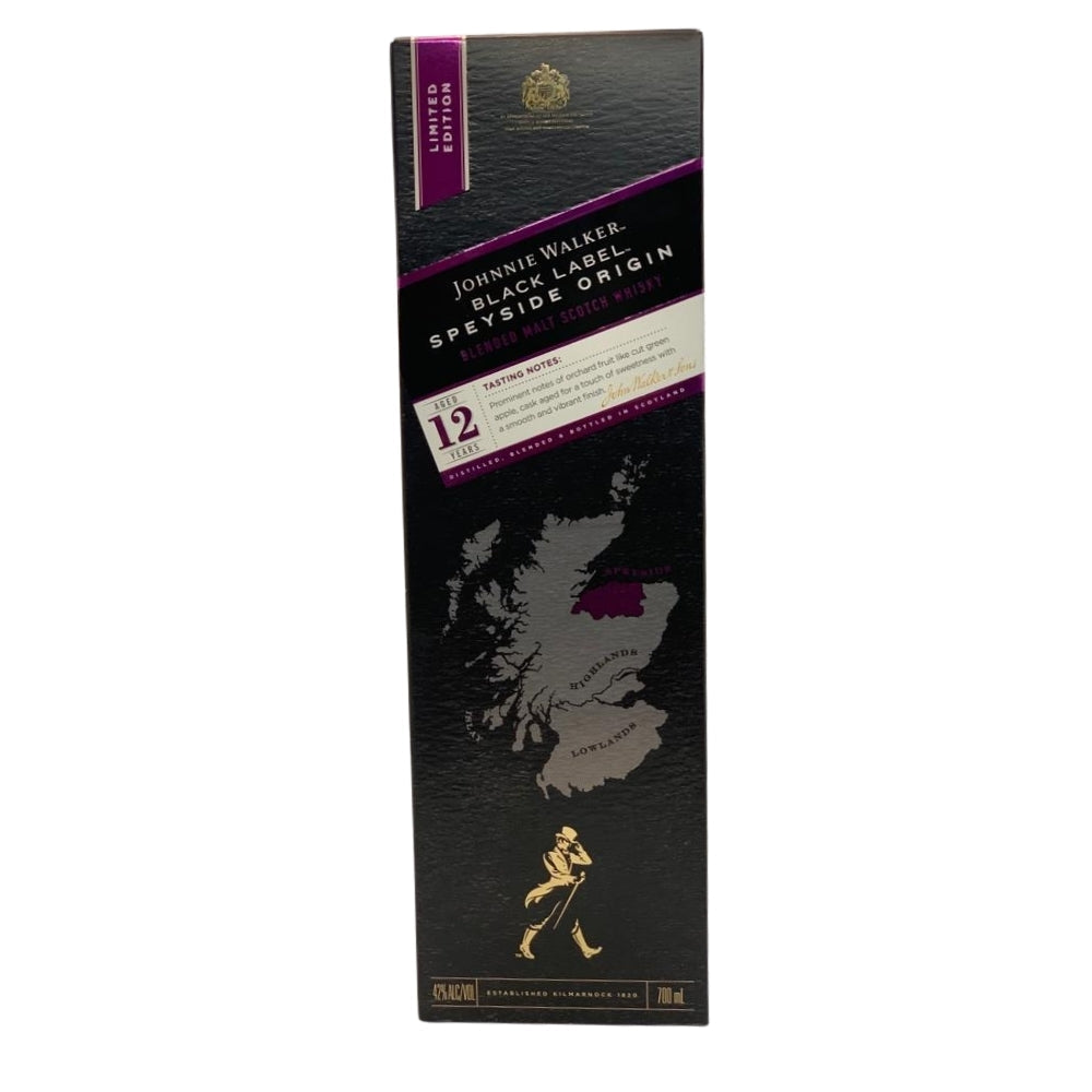 Johnnie Walker 12 Year Old Black Label Speyside Origin 700mL