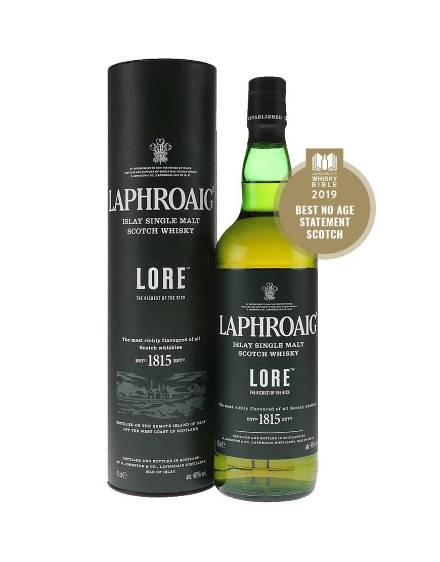 Laphroaig Lore Single Malt Scotch Whisky 700mL 48% Abv