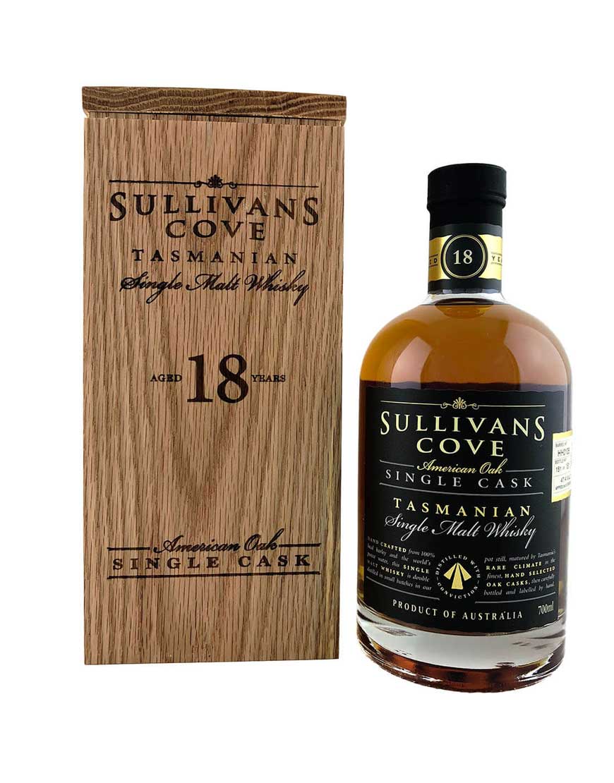 Sullivans Cove 18 YO American Oak Barrel Single Cask Single Malt Whisky 700mL Cask HH0106