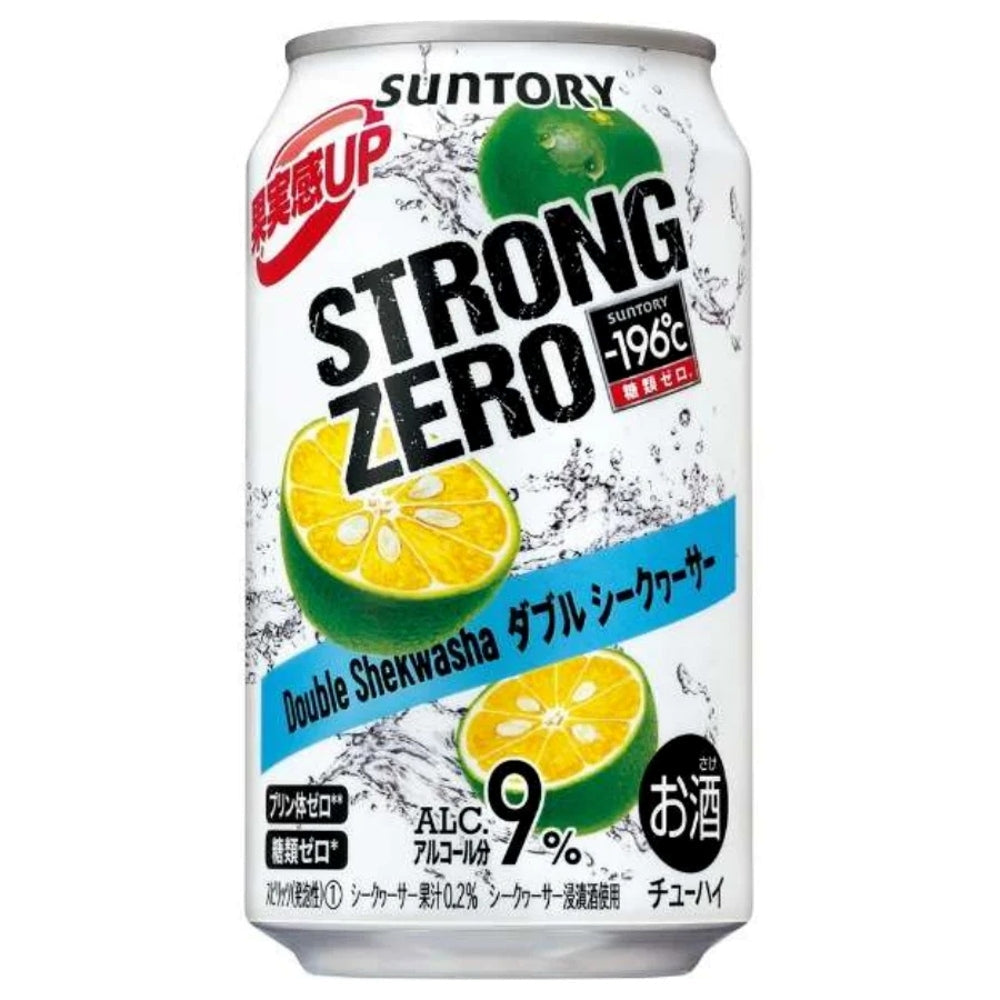 Suntory -196 Strong Zero Double Shekwasha Citrus (10X350mL)