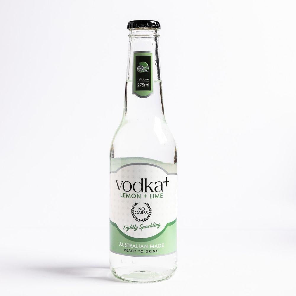 Vodka+ (Vodka Plus) Vodka Lemon and Lime 4 Pack 275mL