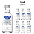 Absolut Vodka 50 mL X 6 Bundle