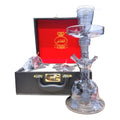 Al Fakher Black Glass Hookah Shisha Complete Set and Travel Case