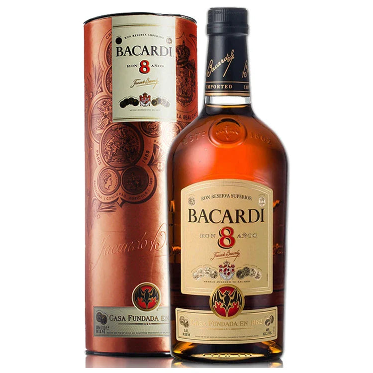 Bacardi Reserva Ocho 8 Year Old Rum 1000mL (OLD BOTTLING)