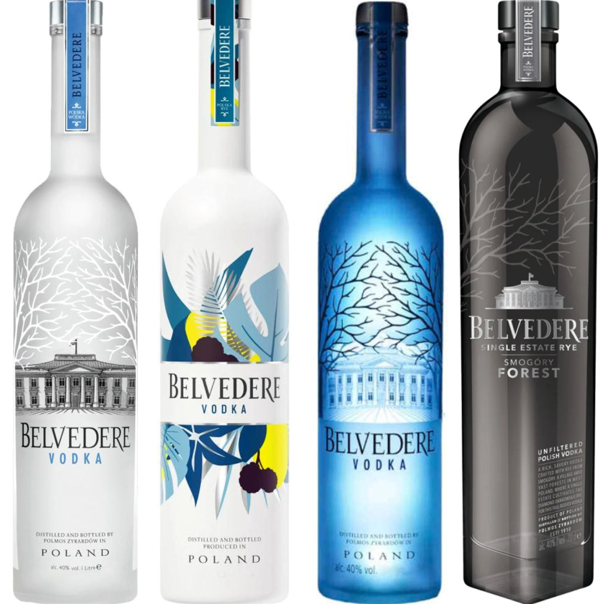 The Belvedere Collection 4 X 700mL