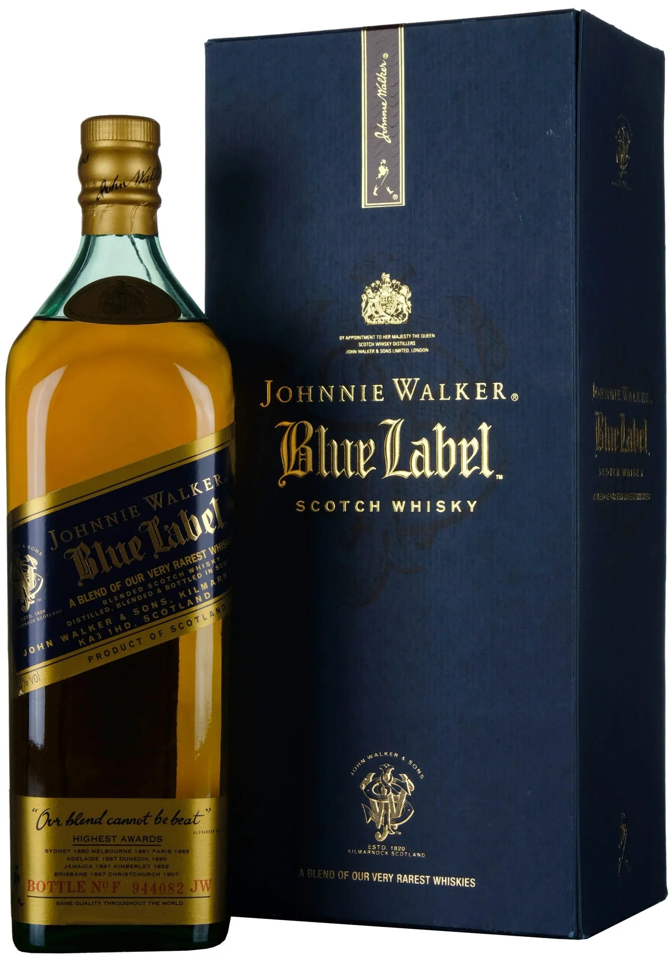 Johnnie Walker Blue Label 1990’s Bottle 1Ltr @ 43% abv - RARE VINTAGE