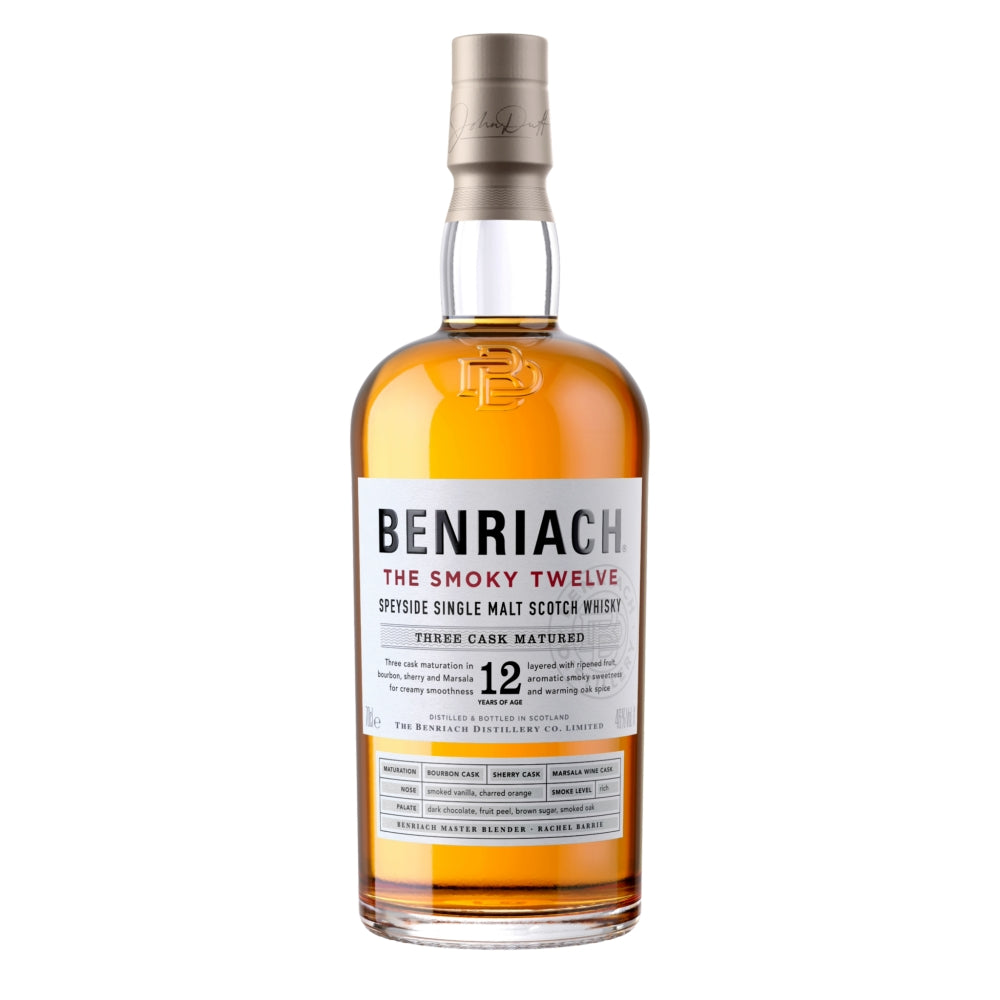 Benriach 12 Year Old Smoky Single Malt Scotch Whisky 700mL