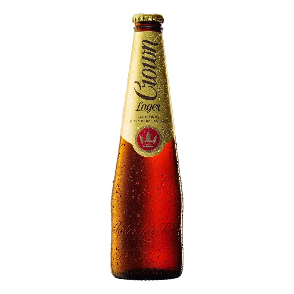 Crown Lager Bottles (24 X 375mL)