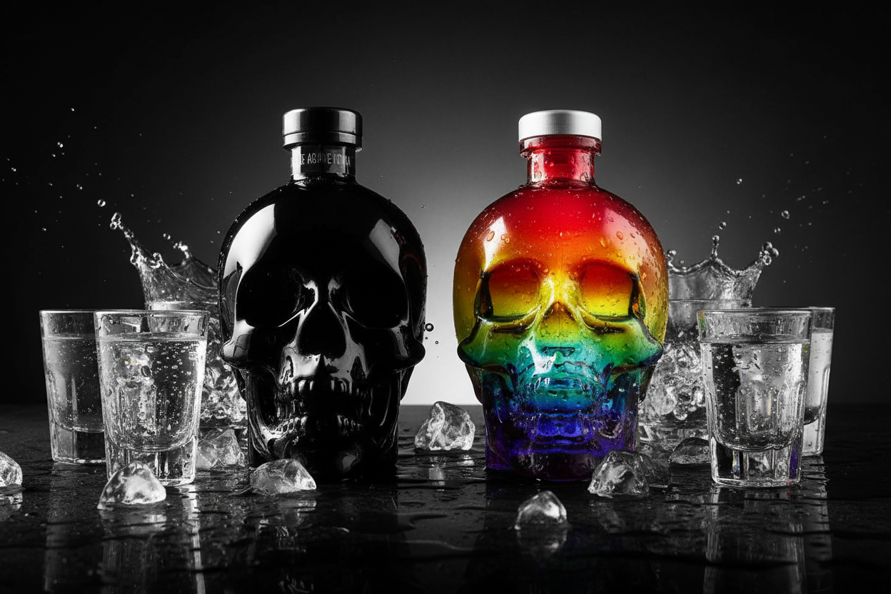 Crystal Head Vodka Hero - Shot Glasses & Ice
