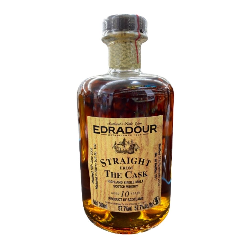 Edradour 10 Year Old Straight From The Cask Scotch Whisky 700mL