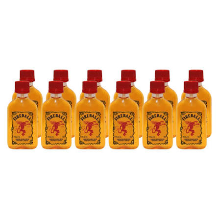 Fireball Cinnamon Whisky 50mL X 12 Bundle