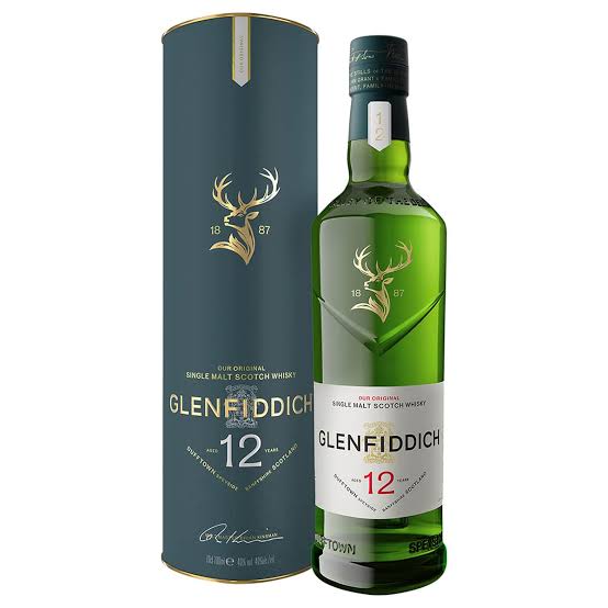 Glenfiddich 12 Year Old Single Malt Scotch Whisky 700mL - New Packaging