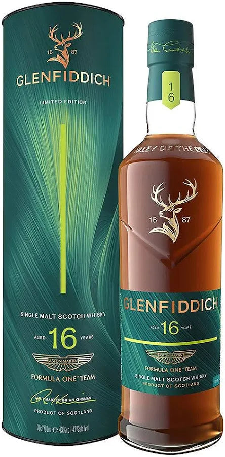 Glenfiddich 16 Year Old Aston Martin F1 2026 Limited Edition Single Malt Scotch Whisky 700ml