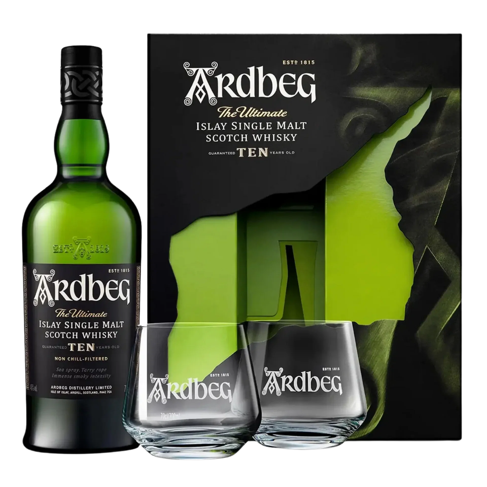 Ardbeg 10 Ten Years Old Single Malt Scotch Whisky 700mL GIFT PACK