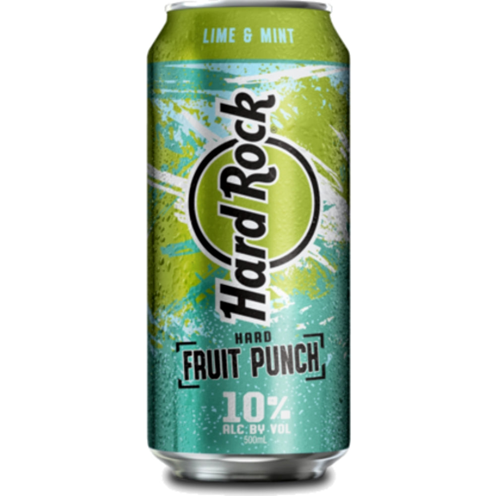 Hard Rock Hard Fruit Punch Lime and Mint Cans (10X500mL)