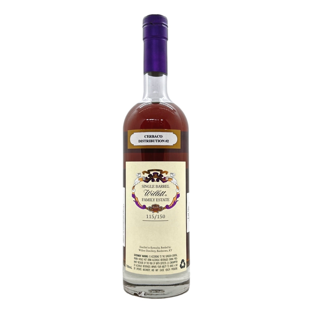 Willett Family Estate 8 Year Old Small Batch Rare Release Cask Strength Straight Kentucky Bourbon Whisky 700mL