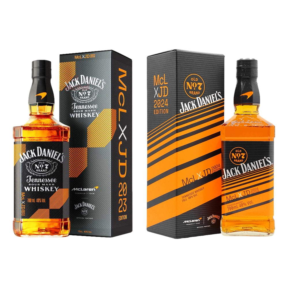 Jack Daniel's x McLaren 2023 & 2024 Limited Edition Tennessee Whiskey Bundle (2 x 700mL)