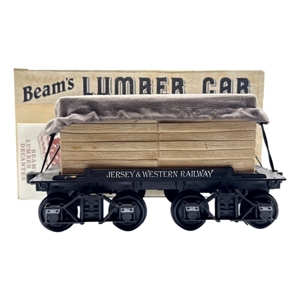 Jim Beam 100 Months Old Decanter Jersey And Western Railway Lumbar Car 750mL - Sealed With Box and Papers