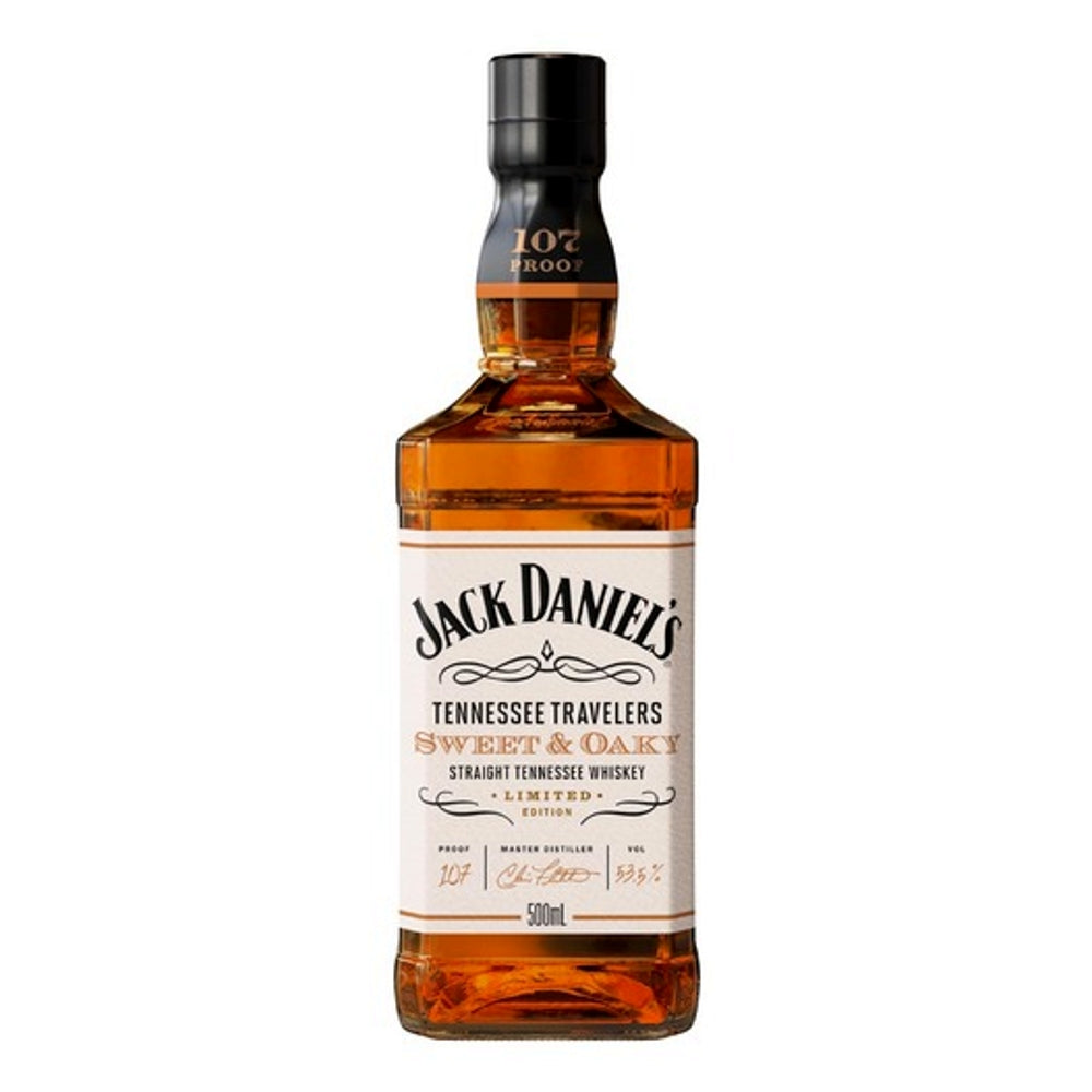 Jack Daniel's Tennessee Travelers Sweet and Oaky Straight Tennessee Whiskey 500mL