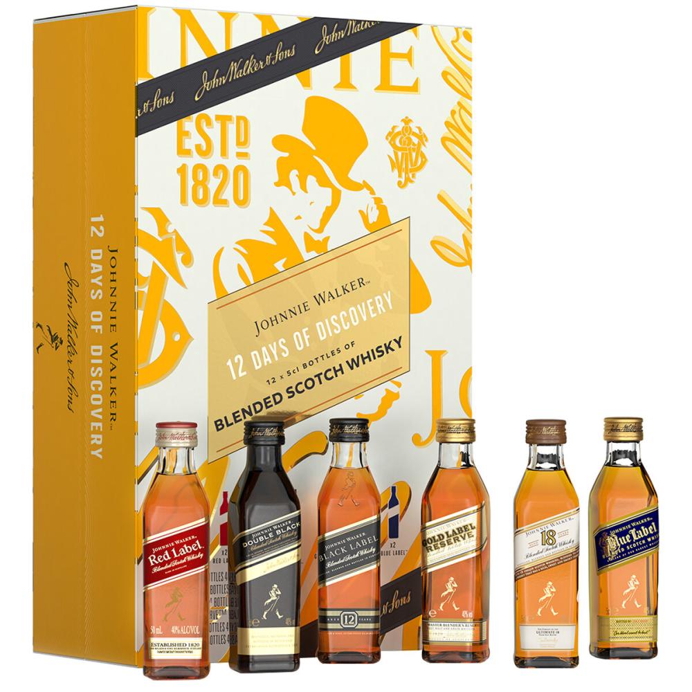 Johnnie Walker 12 Days Of Discovery Calendar Gift Pack (12X50mL)