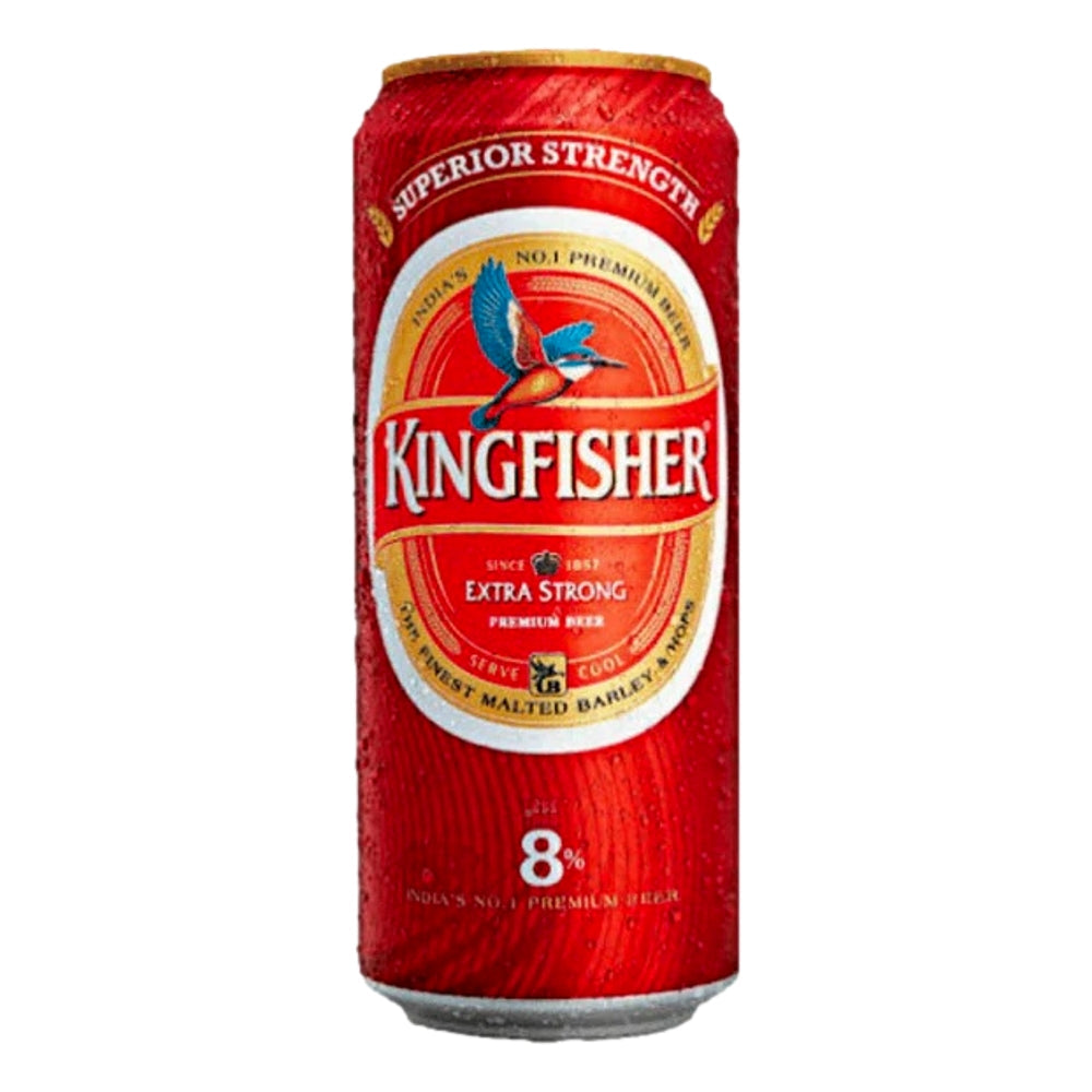 Kingfisher Extra Strong 8% Premium Indian Beer (24X500mL)