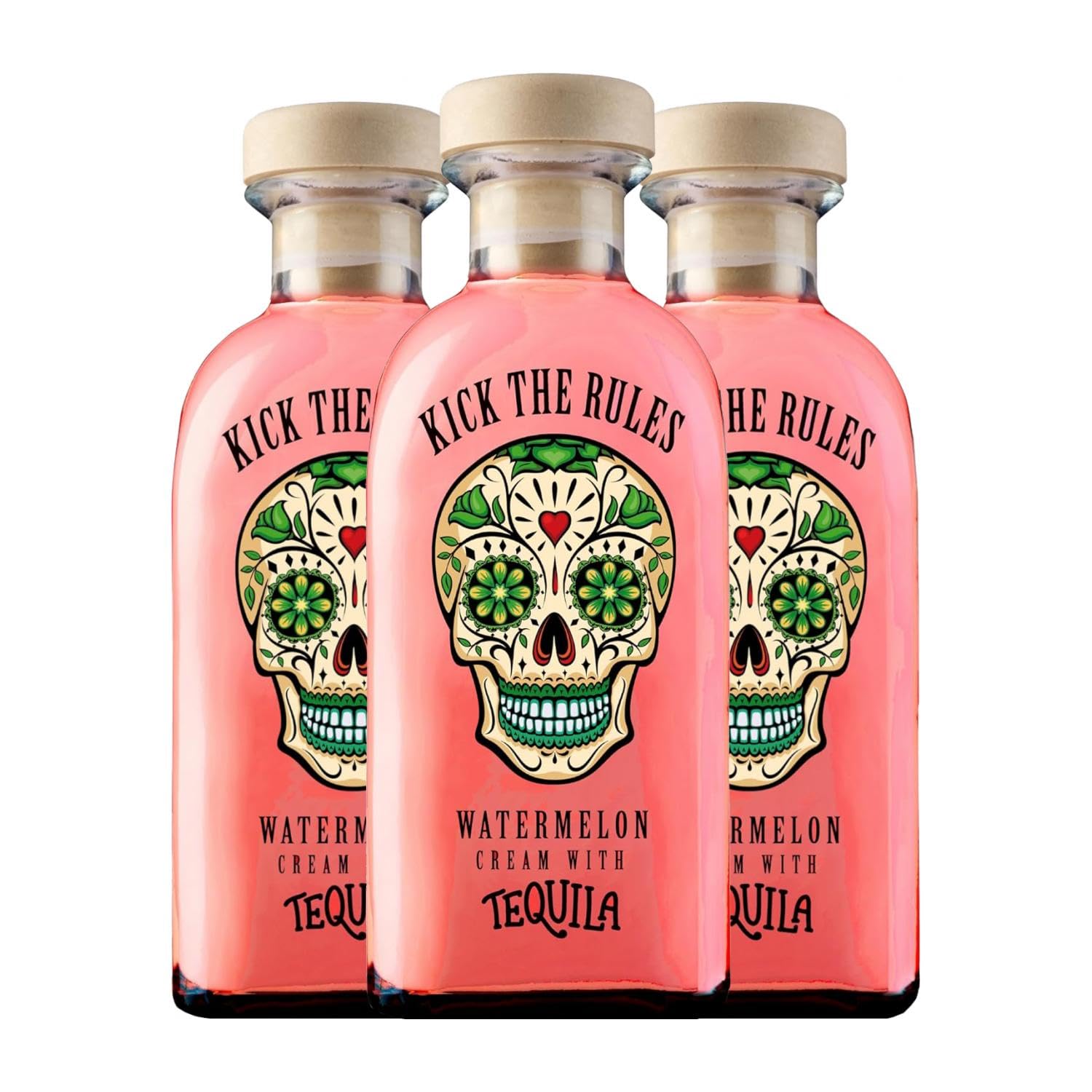 Teichenne Kick the Rules Watermelon Cream With Tequila Liqueur 700mL X 3