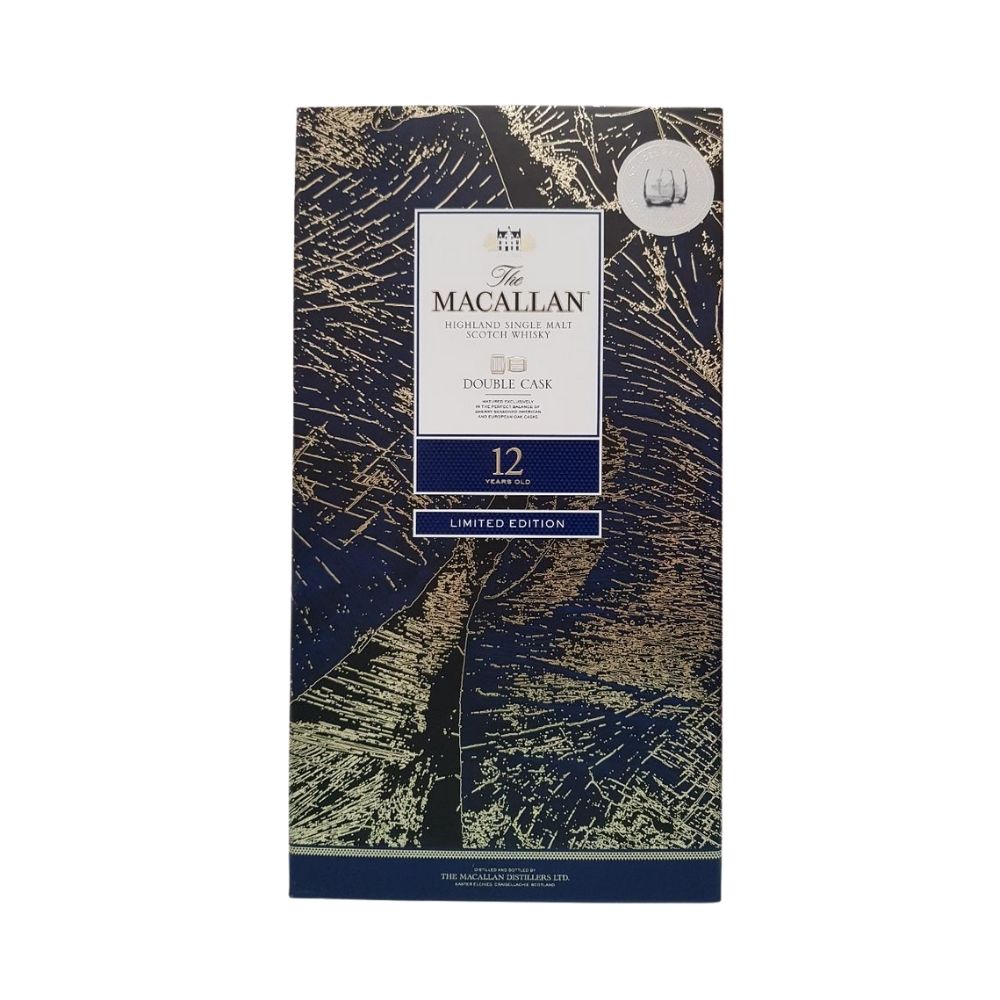 Macallan Double Cask 12YO 700mL Gift Pack With 2 Whisky Glasses