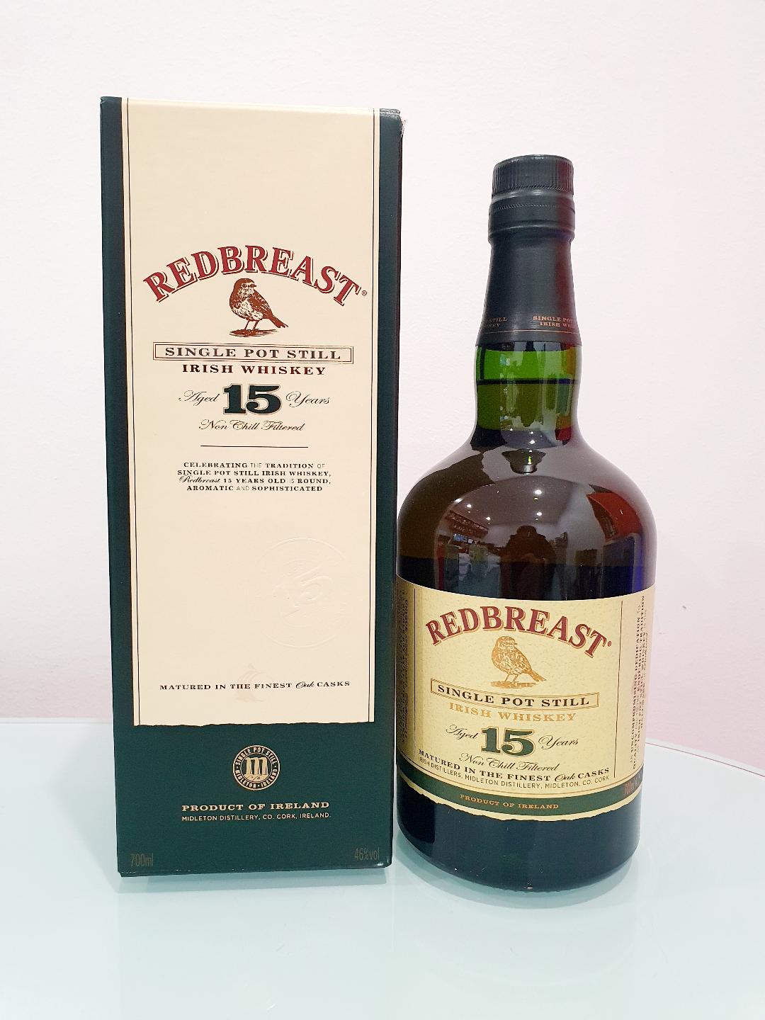 Redbreast 15 Year Old Single Pot Still Irish Whiskey 700mL