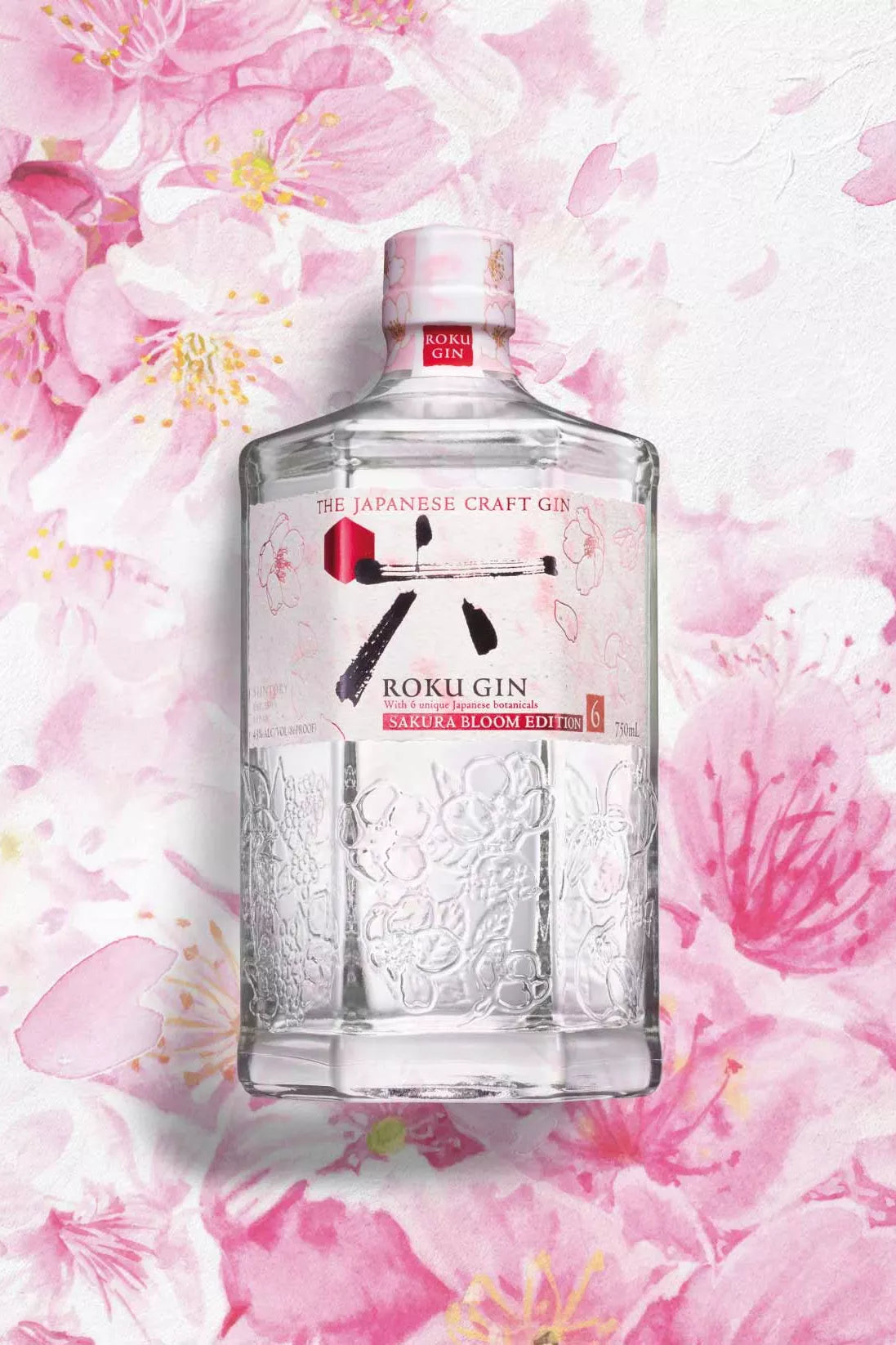 Roku Sakura Bloom Limited Edition Japanese Craft Gin 700mL