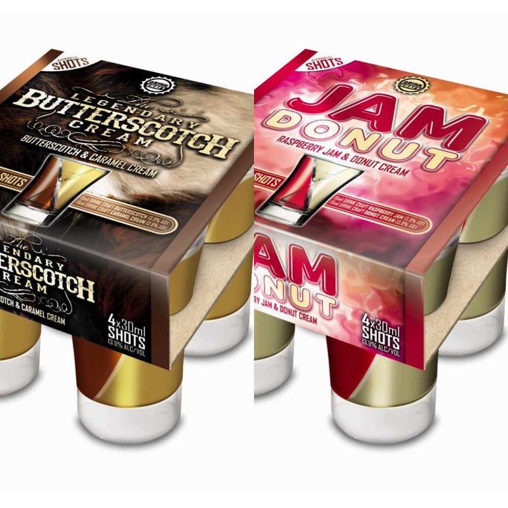 Drinkcraft Butterscotch and Jam Donut Shots (8X30mL)