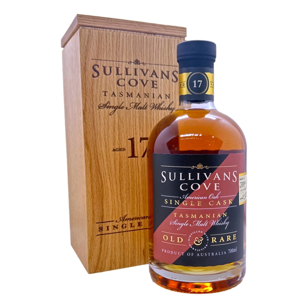 Sullivans Cove 17 YO American Oak Old and Rare 2nd Fill Single Cask Single Malt Whisky 700mL