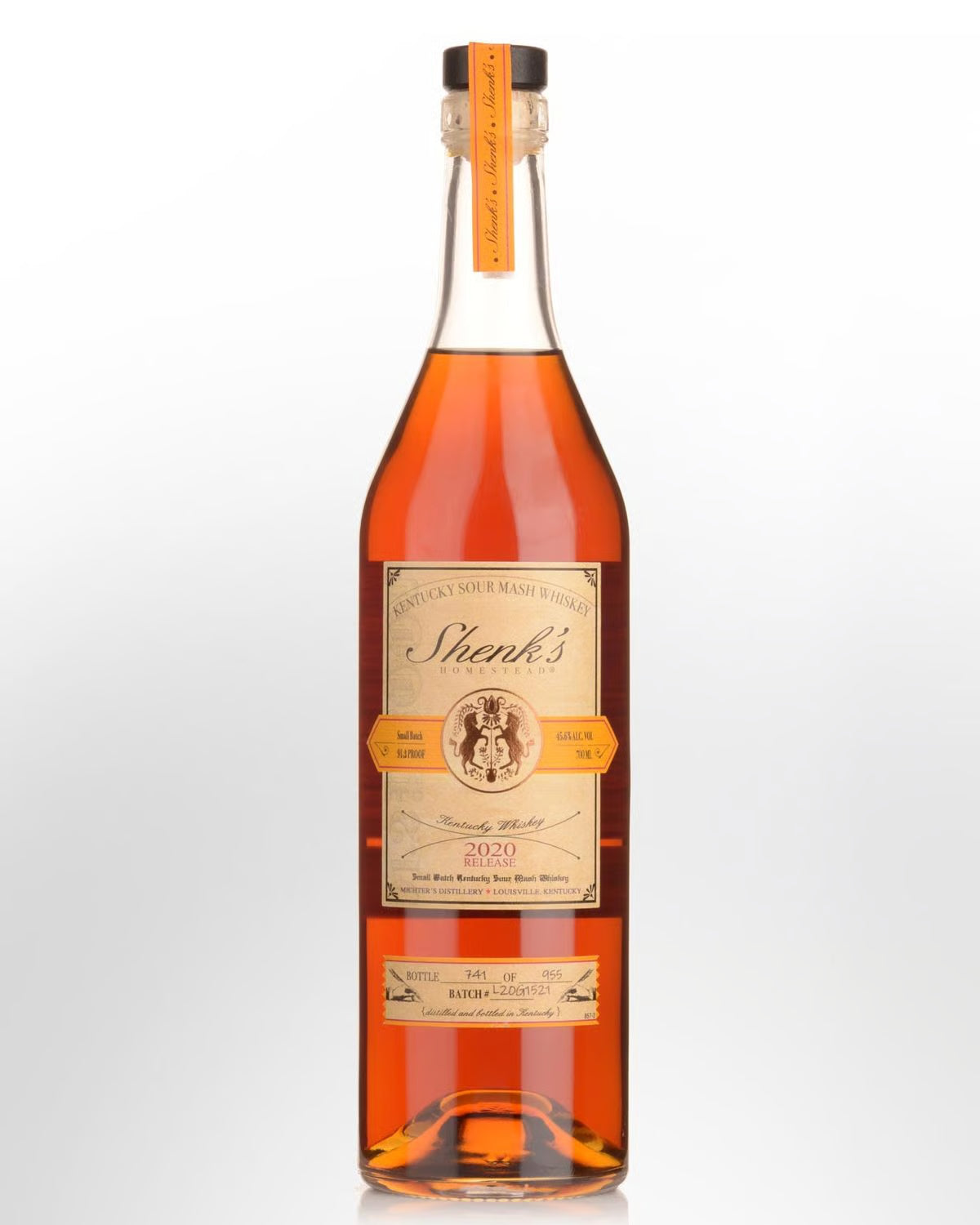 Shenk's Homestead 2020 Release Small Batch Kentucky Sour Mash Whiskey 700mL