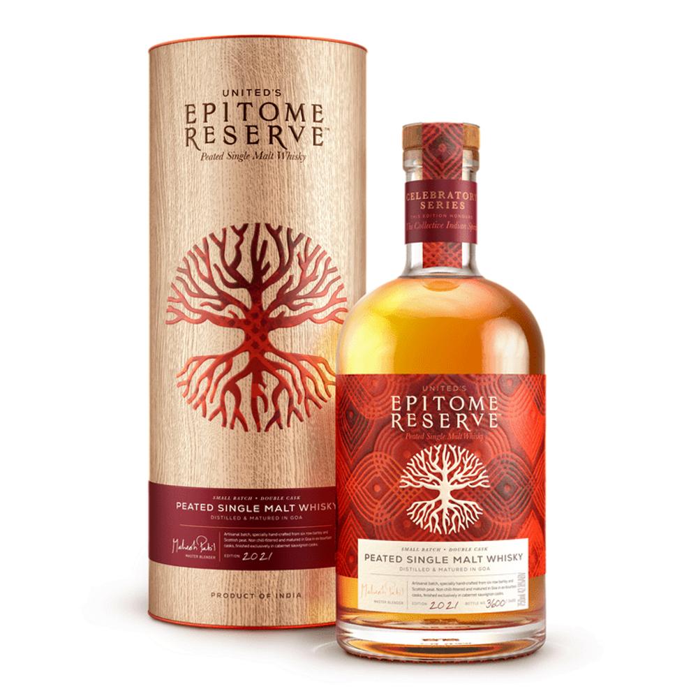 Epitome Reserve Peated Indian Single Malt Whisky 750mL
