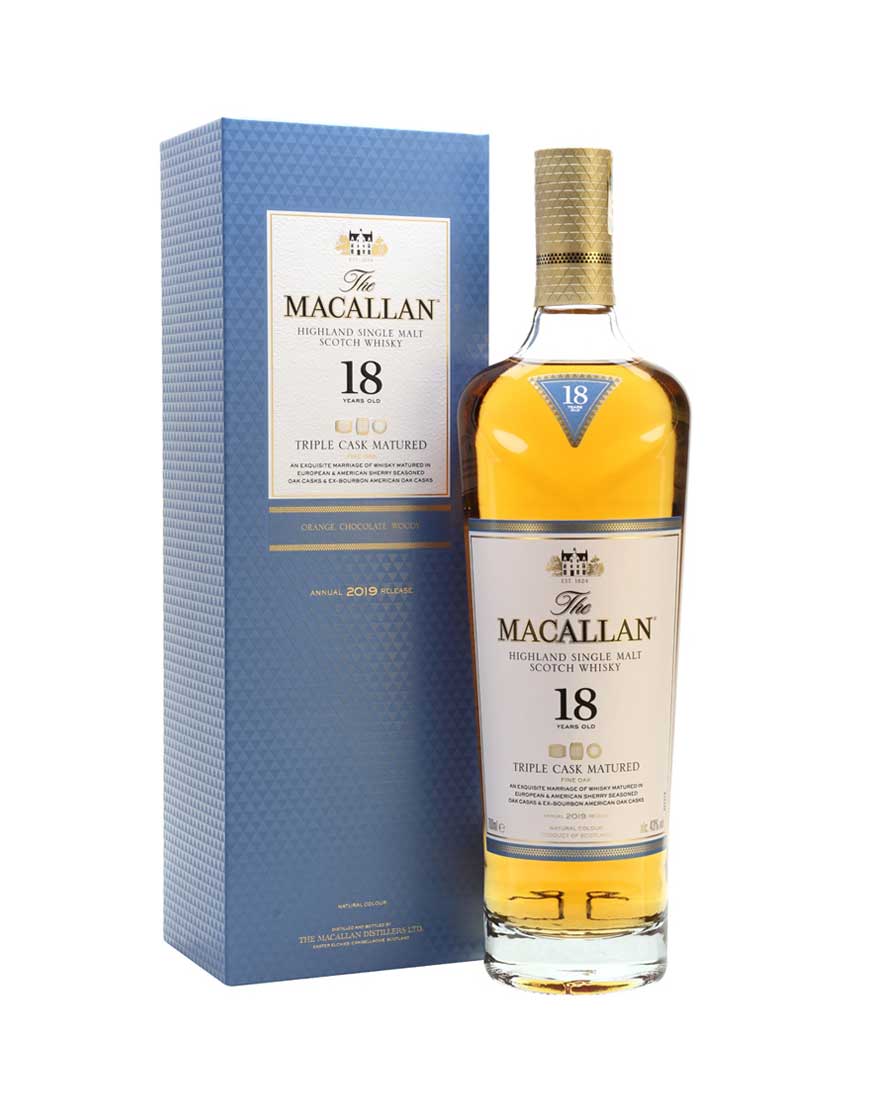 The Macallan Triple Cask 18 Yo Single Malt Scotch Whisky 700ml Discontinued 43 Vol My Liquor Online