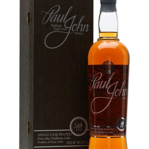 Paul John Select Cask Peated Cask Strength Single Malt Indian Whisky (700ml)