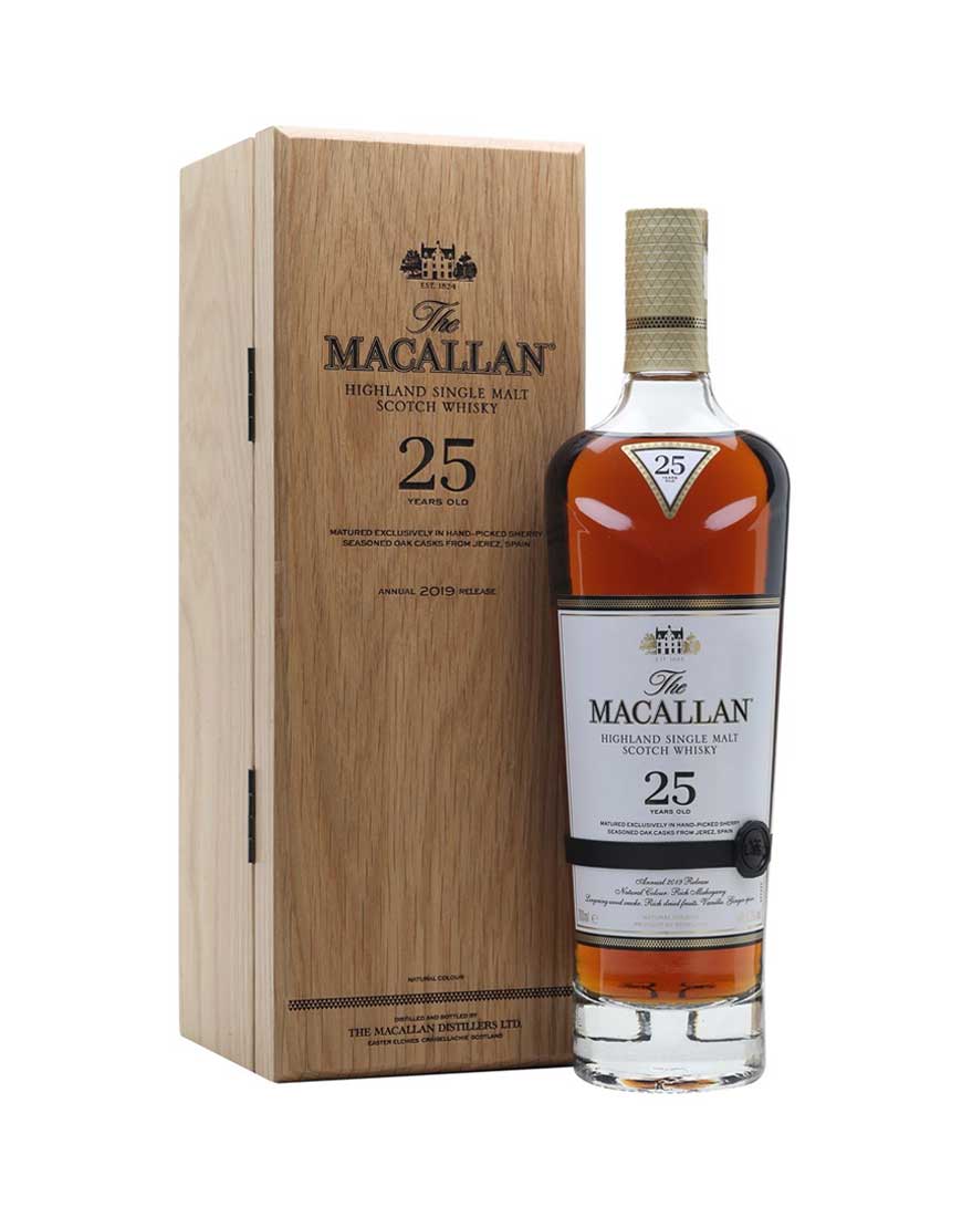The Macallan Sherry Oak 25 Year Old Single Malt Scotch Whisky 700ml 43 Abv My Liquor Online