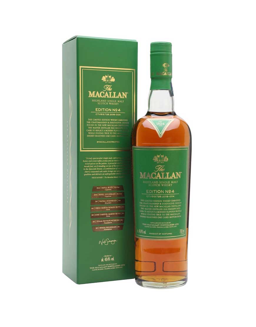 The Macallan Edition No 4 Single Malt Scotch Whisky 700ml 48 4 Abv My Liquor Online