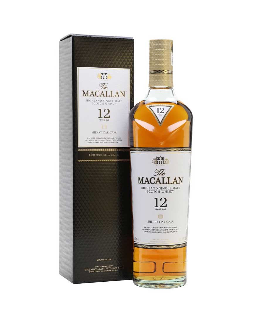 The Macallan 12 Year Old Sherry Oak Cask Single Malt Scotch Whisky 700 Ml 40 Abv My Liquor Online