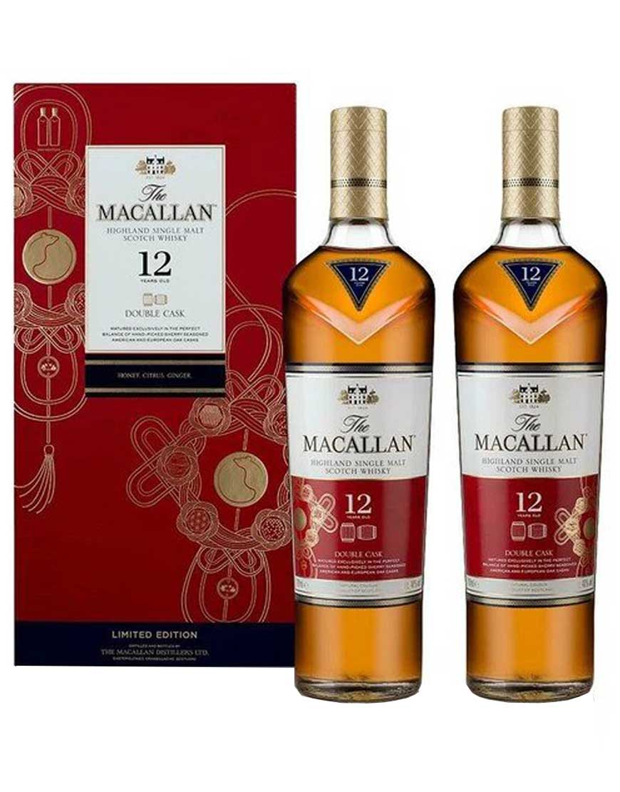 The Macallan 12 Yo Gift Pack Year Of The Rat 2020 2 X 700 Ml 40 Abv My Liquor Online
