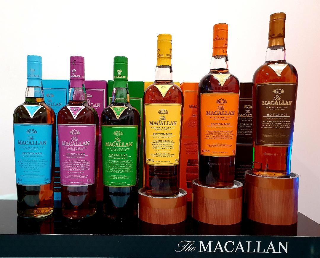The Macallan Edition No 1 2 3 4 5 6 Ultimate Set 700ml Ea My Liquor Online